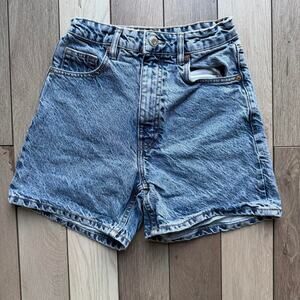 High waisted blue denim shorts highwaistedshorts